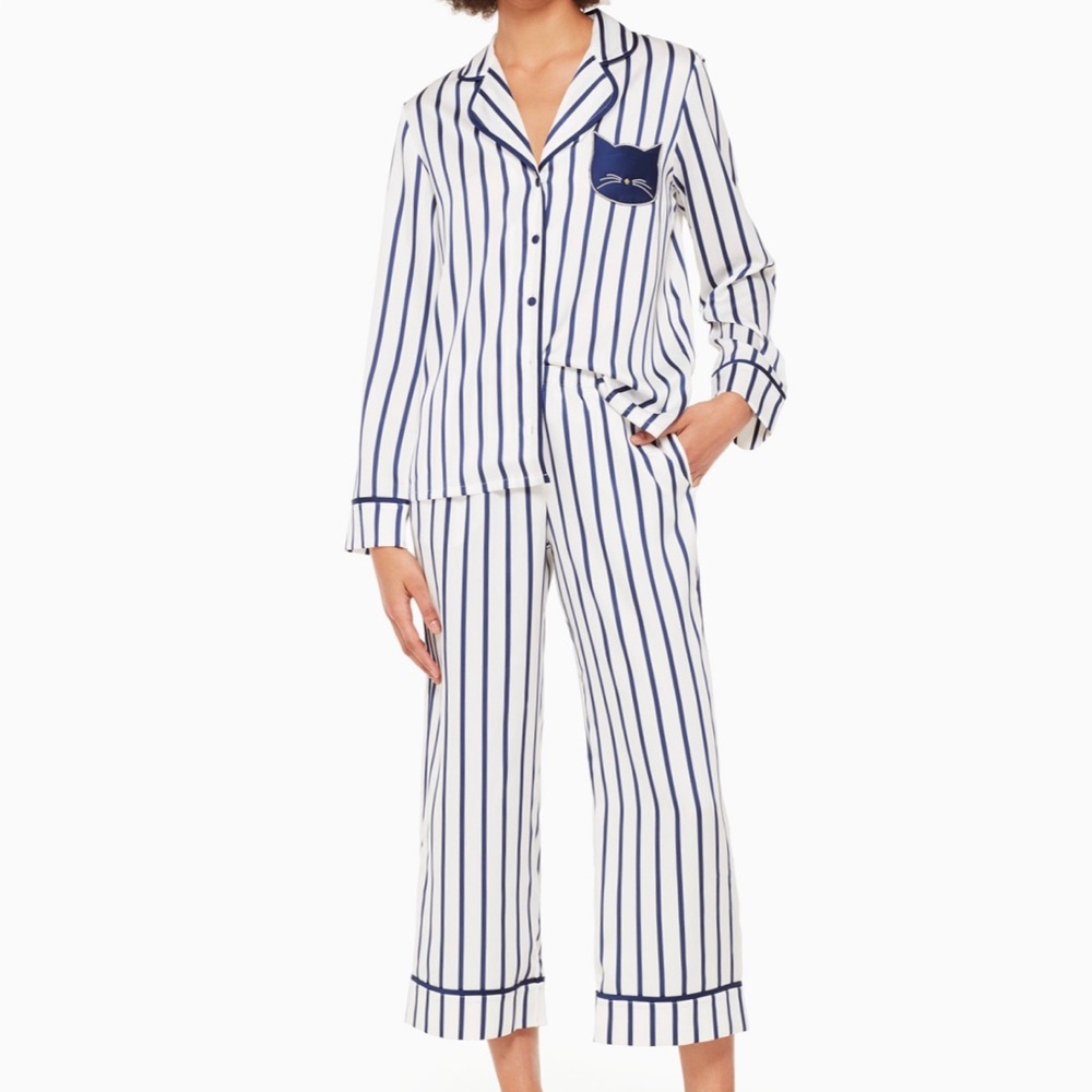 ‼️Last one!‼️ Kate Spade Cat Crop PJ Set